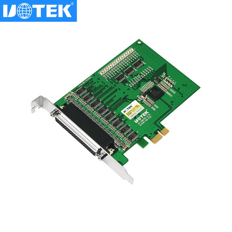 宇泰(UTEK)PCI-E轉(zhuǎn)8口RS232多串口卡電腦串口擴展卡工業(yè)級UT-788