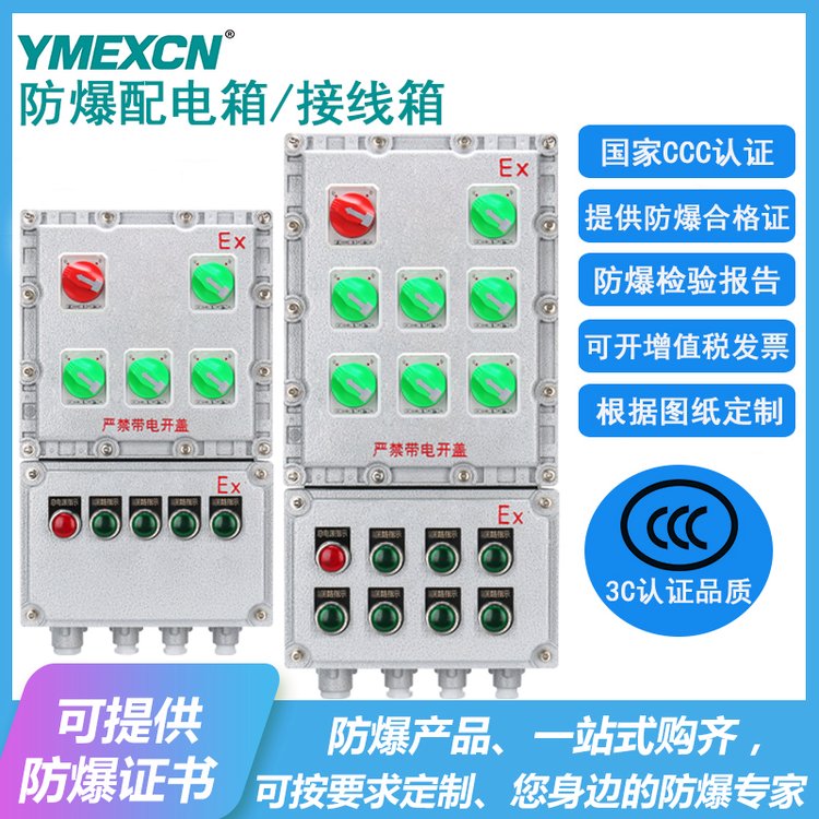 BXMD防爆配電箱IIB\/IIC級隔爆型風(fēng)機(jī)控制箱開關(guān)箱照明動(dòng)力配電柜