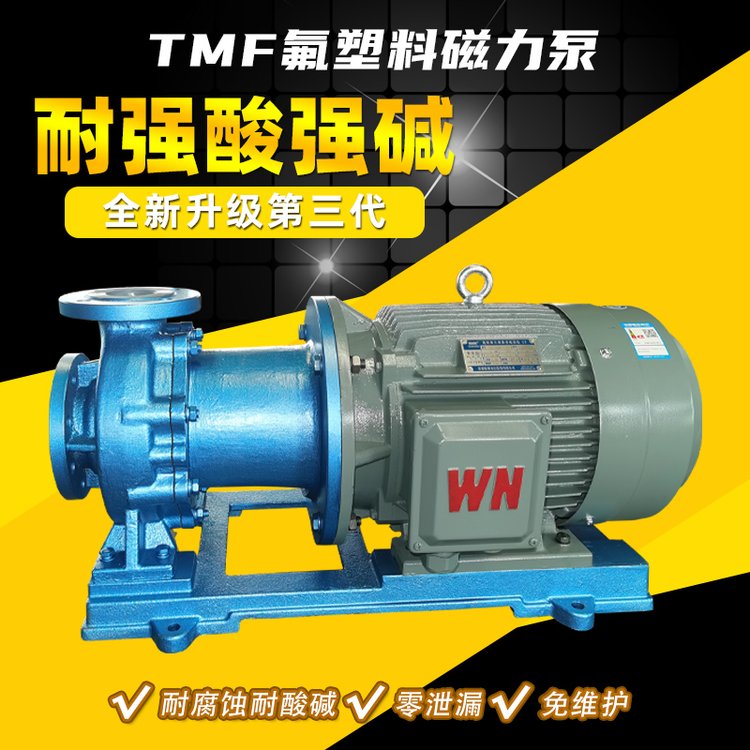 80TMF-20襯氟磁力泵酸堿液輸送泵耐高溫化工泵可定制防爆騰龍泵閥