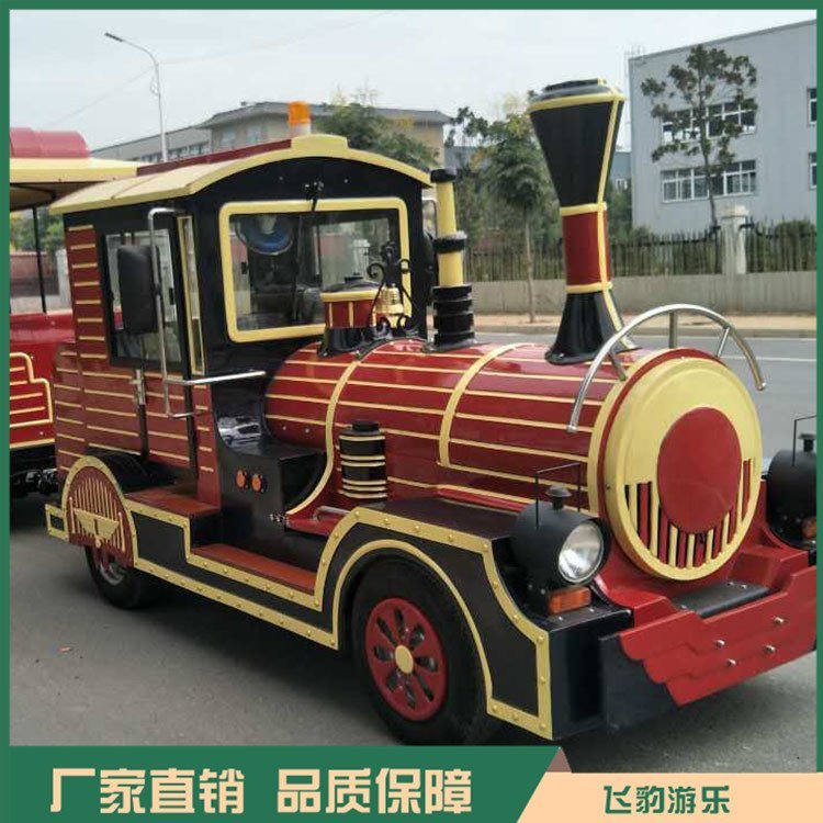 飛豹游樂(lè)燃油仿古游覽火車(chē)無(wú)軌汽油觀光小火車(chē)游樂(lè)設(shè)備