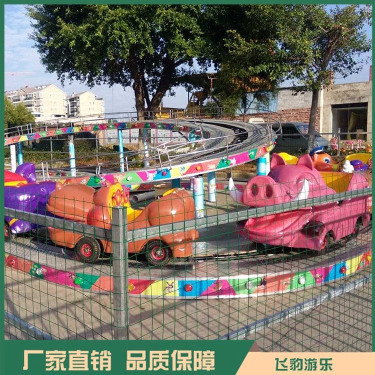 戶外迷你穿梭游樂設(shè)備定做公園兒童過山車飛豹游樂款式新穎