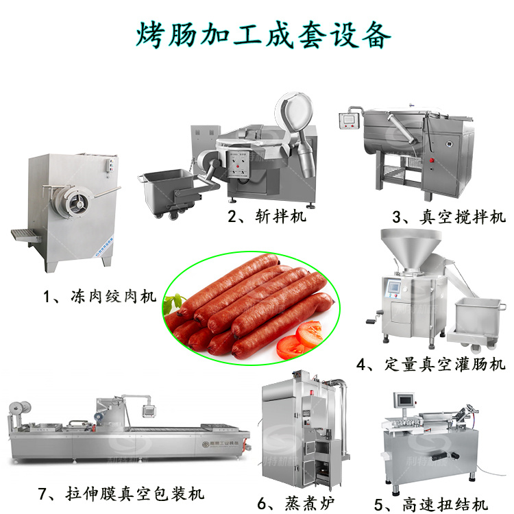 香腸加工設(shè)備生產(chǎn)線肉腸企業(yè)用全自動(dòng)流水線