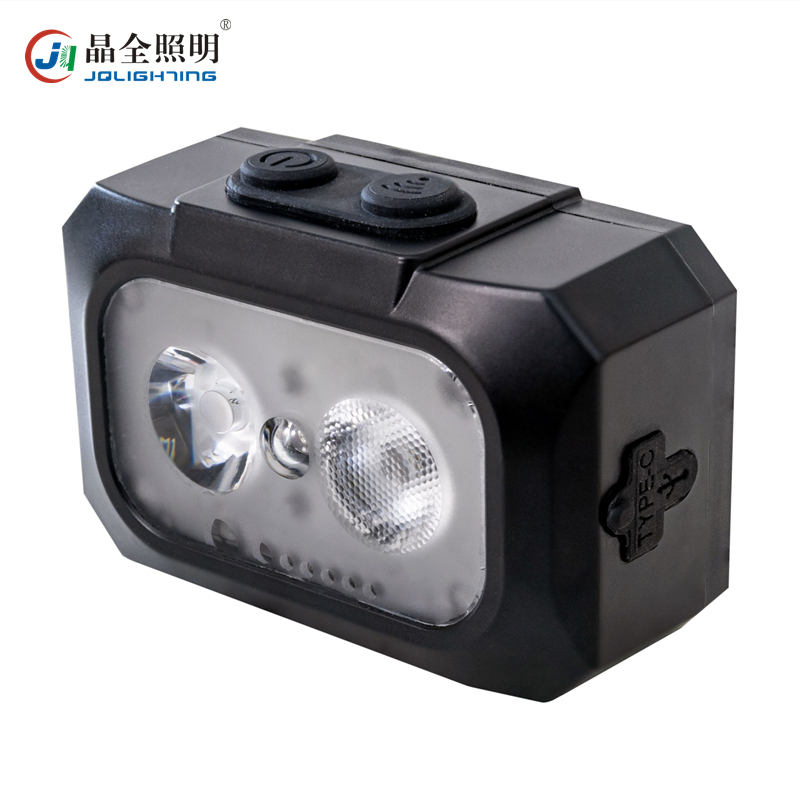 微型防爆頭燈晶全照明BJQ5106頭戴式LED強光燈2×3W黑色DC3.7V