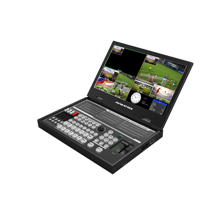 邁拓斯AVMATRIX6通道SDI\/HDMI直播導播15.6英寸切換臺PVS0615U錄