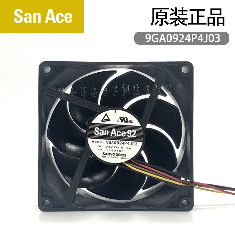 SanyoDenki9GA0924P4J03直流風扇DCFan92x92x25mm4線PWM