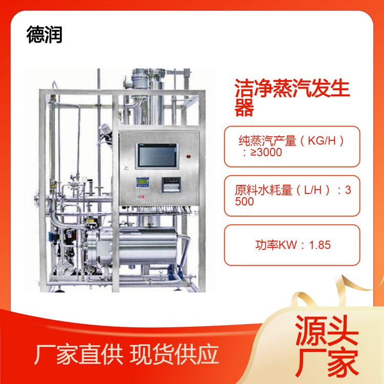 德潤C(jī)SA3000蒸汽鍋爐廠家蒸汽加熱式潔凈蒸汽發(fā)生器