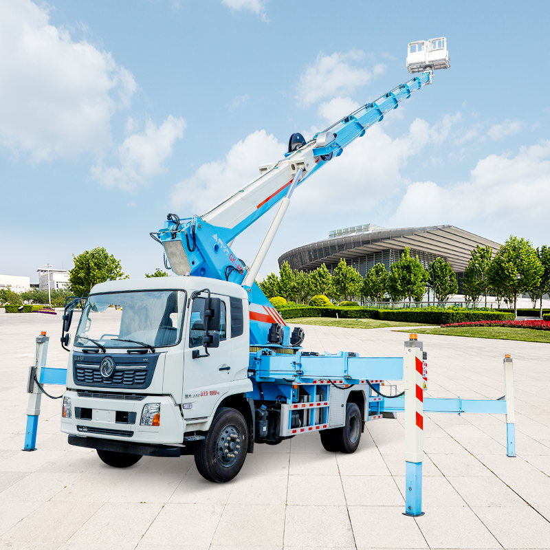 46米直臂高空作業(yè)車幕墻施工升降平臺(tái)東風(fēng)黃牌登高車