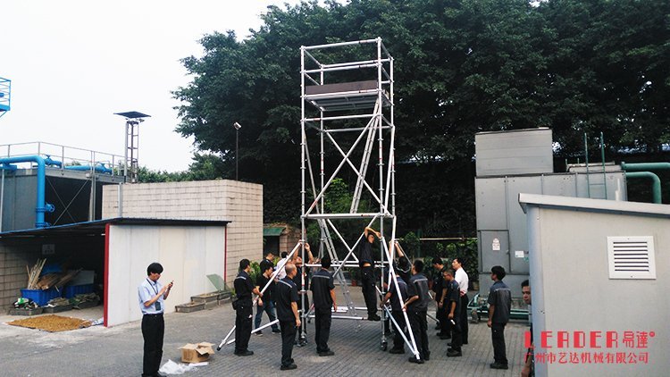 快裝型扣盤式移動(dòng)鋁架載重高滿足高空作業(yè)需要可租可售