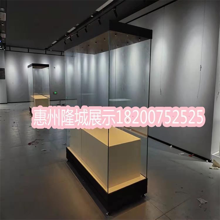 廈門文物陳列館展柜定做,電動遙控平移門博物館展柜定做-隆城展示