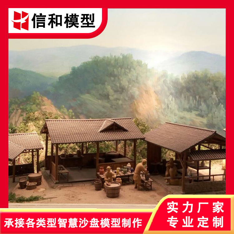 信立和博物館場景古建筑地產(chǎn)沙盤模型根據(jù)來圖定制效果逼真