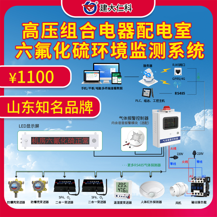 六氟化硫sf6監(jiān)測報(bào)警系統(tǒng)防爆型SF6濃度超標(biāo)報(bào)警儀