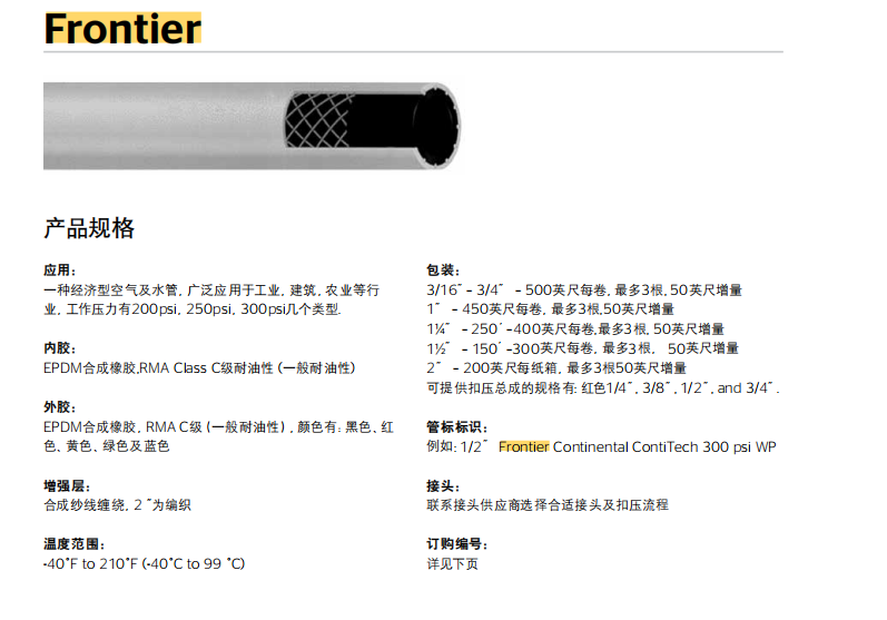 【frontier(Horizon)】德國(guó)馬牌Frontier多用途水氣管