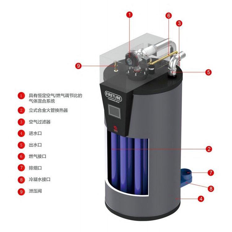 歐特梅爾低氮熱水器廠家供應(yīng)淋浴半容積式熱交換器一手