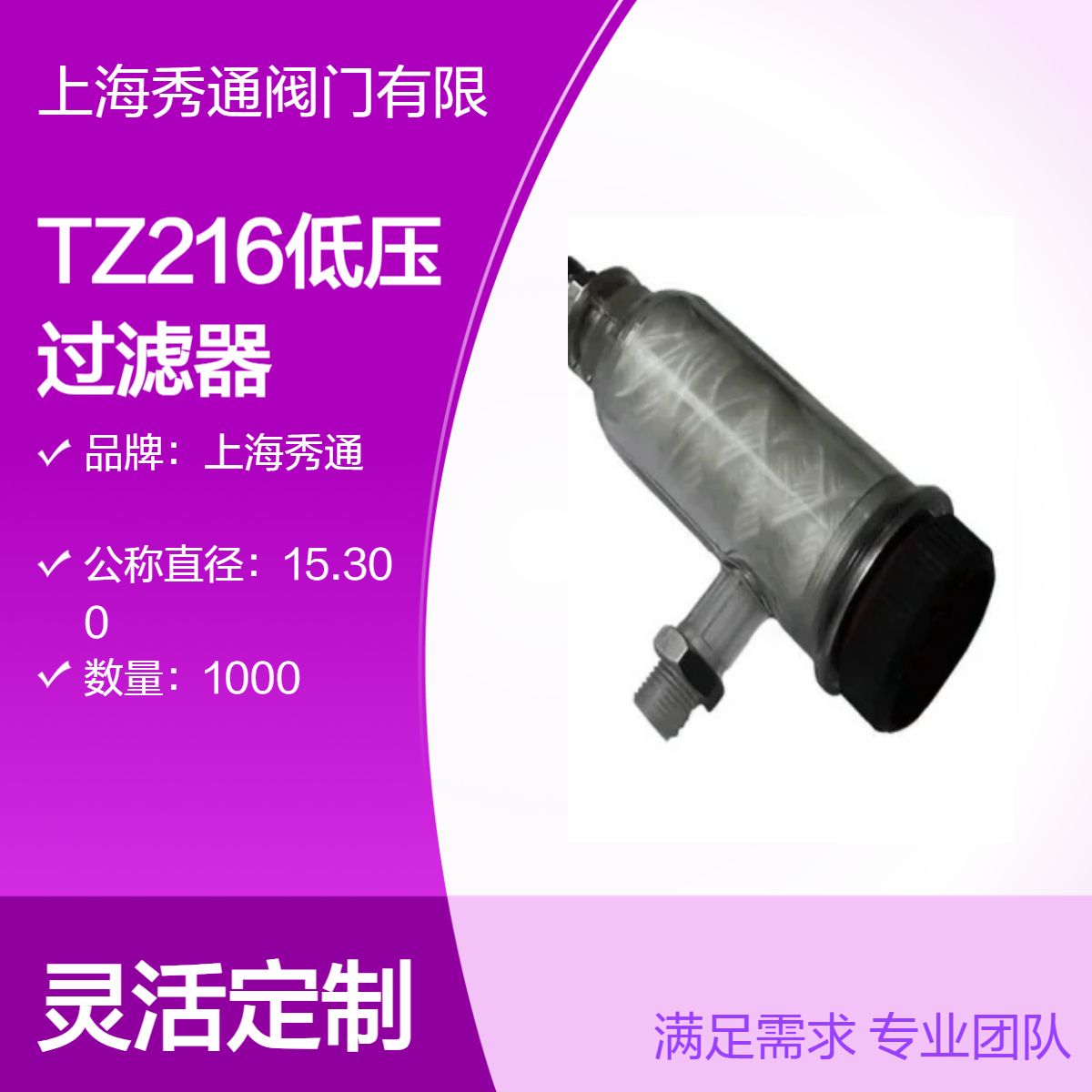 TZ216低壓過濾器電廠水用過濾閥TZ216A電廠專用有機玻璃過濾裝置