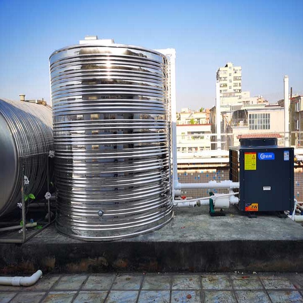 騰波商用空氣能熱水器安裝工地洗澡用空氣源熱泵工廠宿舍熱水系統(tǒng)