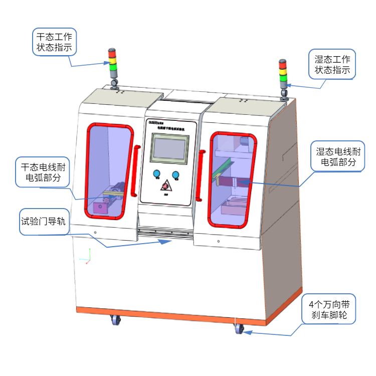 冠測D電線耐干濕電弧試驗裝置航空航天用YHT-RC100