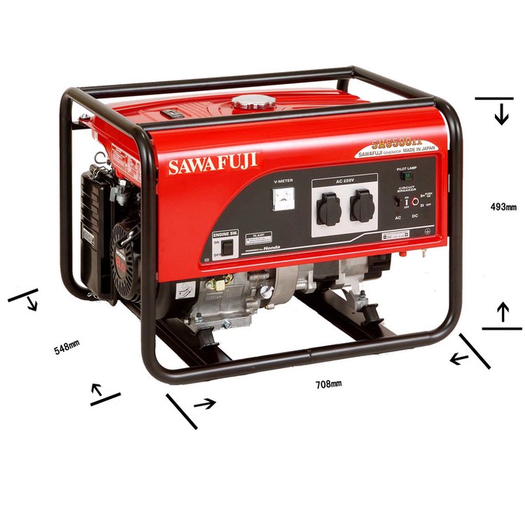 原裝日本澤藤本田汽油5KW單相移動(dòng)式車載發(fā)電機(jī)組SH6500EX