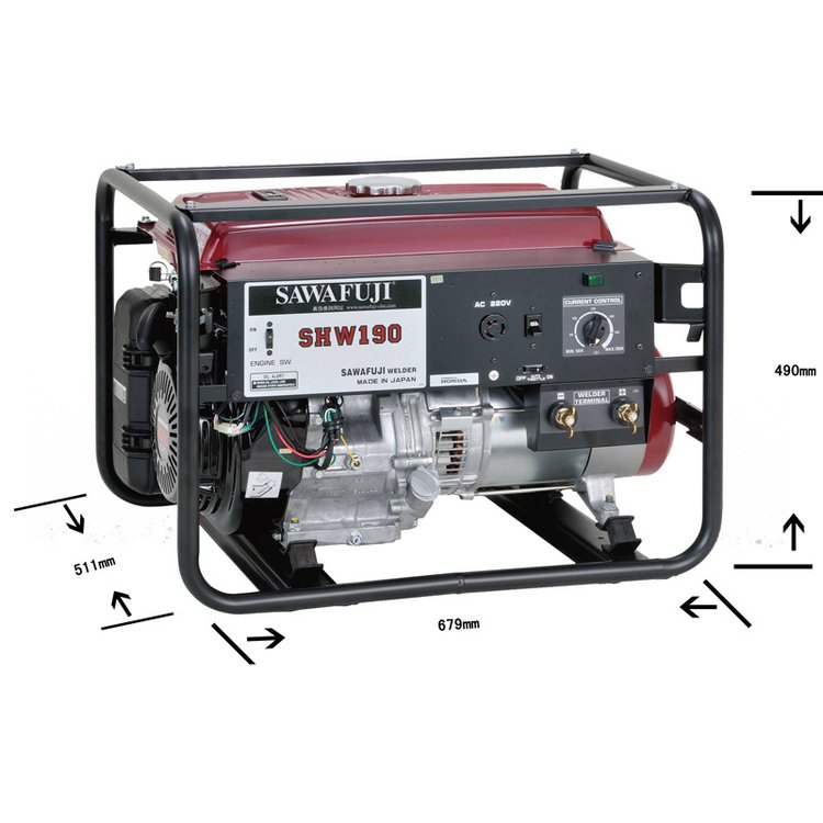 原裝整機進口本田系列發(fā)電電焊機澤藤本田汽油SHW190HB