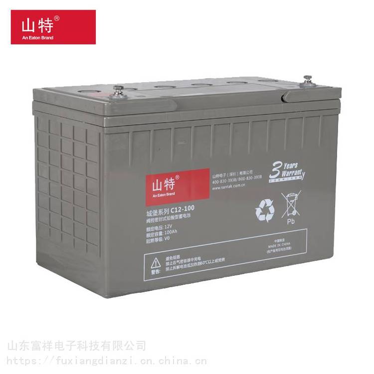 山特蓄電池C12-100免維護(hù)12V100AH全國(guó)聯(lián)保upsEPS直流屏固定型